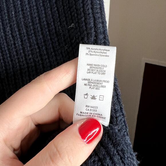 Bishop + Young Dark Blue Sleeveless Tunic Sweater - Picture 5 of 6